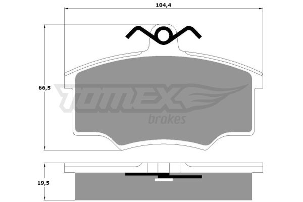 TOMEX BRAKES Комплект тормозных колодок, дисковый тормоз TX 10-59